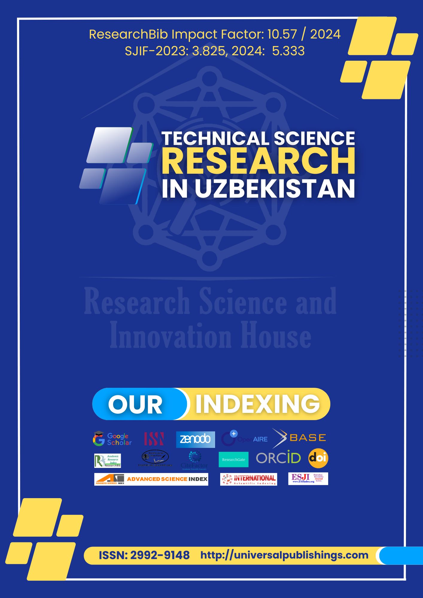 TECHNICAL SCIENCE RESEARCH IN UZBEKISTAN cover